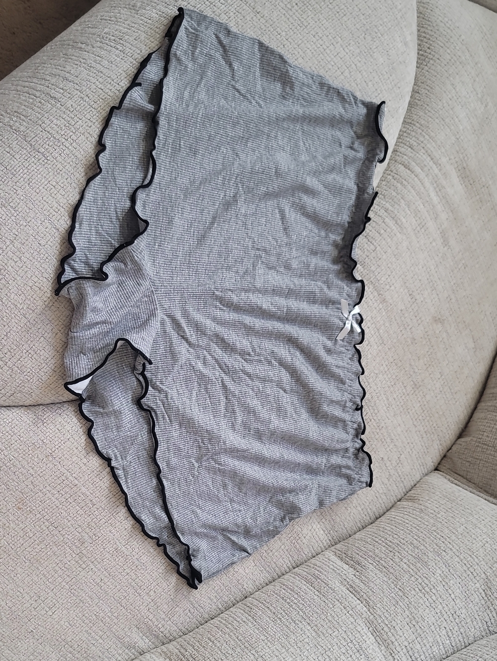 NWOT Ribbed Scallop Trim Pajama Shorts
